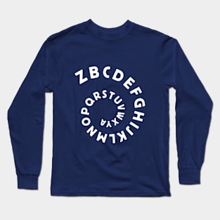 Eccentric - Reverse Alphabet. [Bright] Long Sleeve T-Shirt